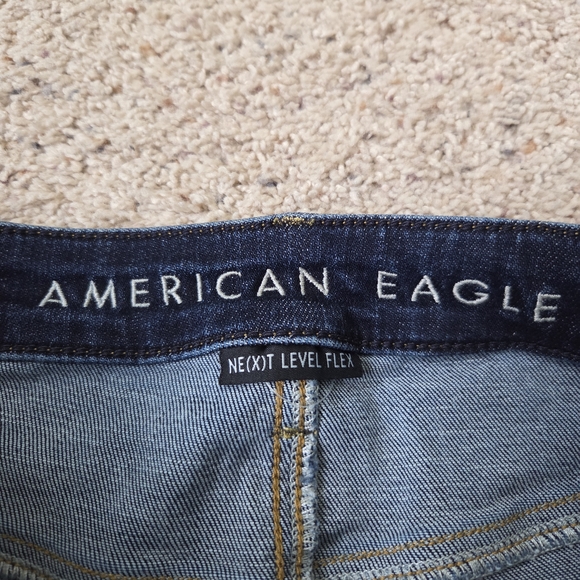 American Eagle Outfitters Mens Dark Blue Athletic/Straight Jeans - Picture 5 of 7